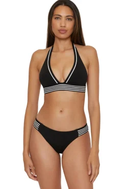 Pleated Halter Bikini Top
