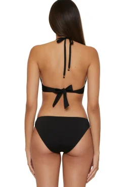 Pleated Halter Bikini Top