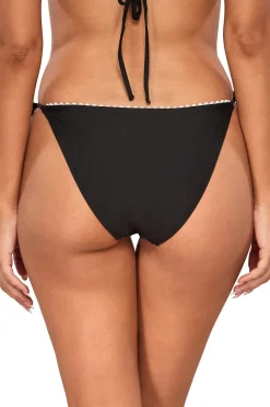 Pom Pom Hipster Tie Side Bikini Bottom