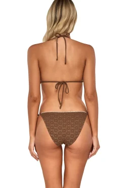 Pom Pom Triangle Bikini Top