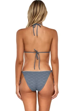 Pom Pom Triangle Bikini Top