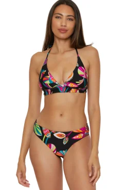 Reversible Banded Halter Bikini Top