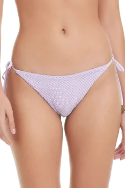 Rhinestone Tie Side Brazilian Bikini Bottom