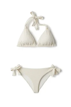 Riley Textured Halter Sliding Bikini Top