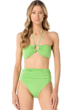 Ring Front Bandeau Bikini Top