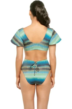 Ruffle Plunge Bikini Top