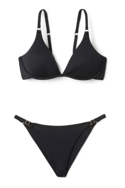 Ryan Textured Underwire Bikini Top