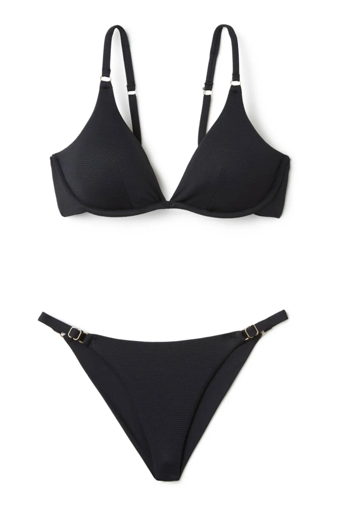 Ryan Textured Underwire Bikini Top
