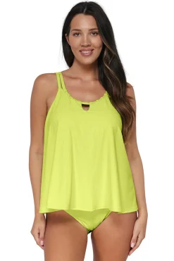 Sadie High Neck Tankini Top