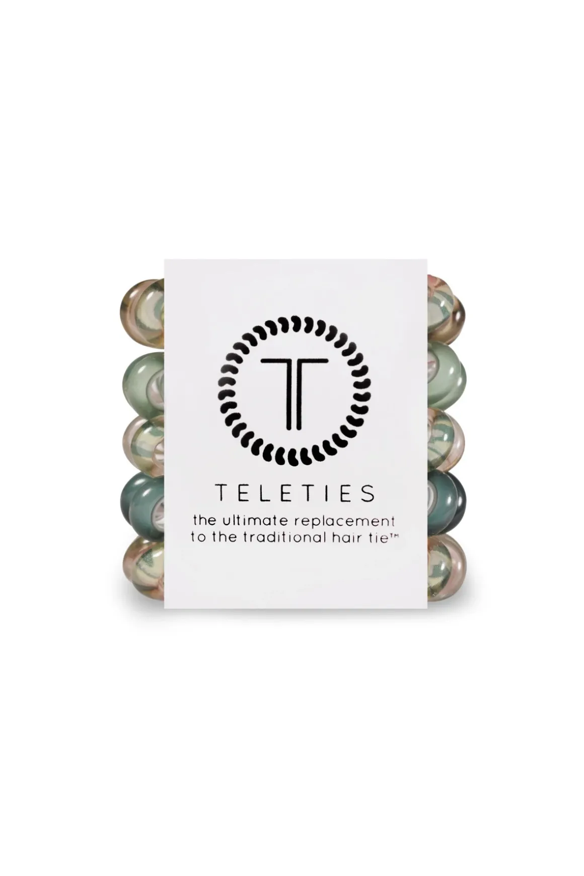 Sage Swirl 5-Pack Mini Hair Ties