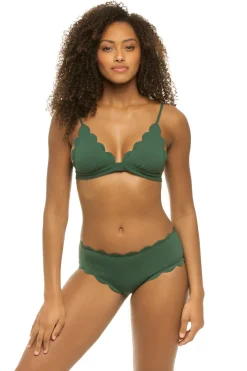 Santa Clara Scallop Bralette Bikini Top