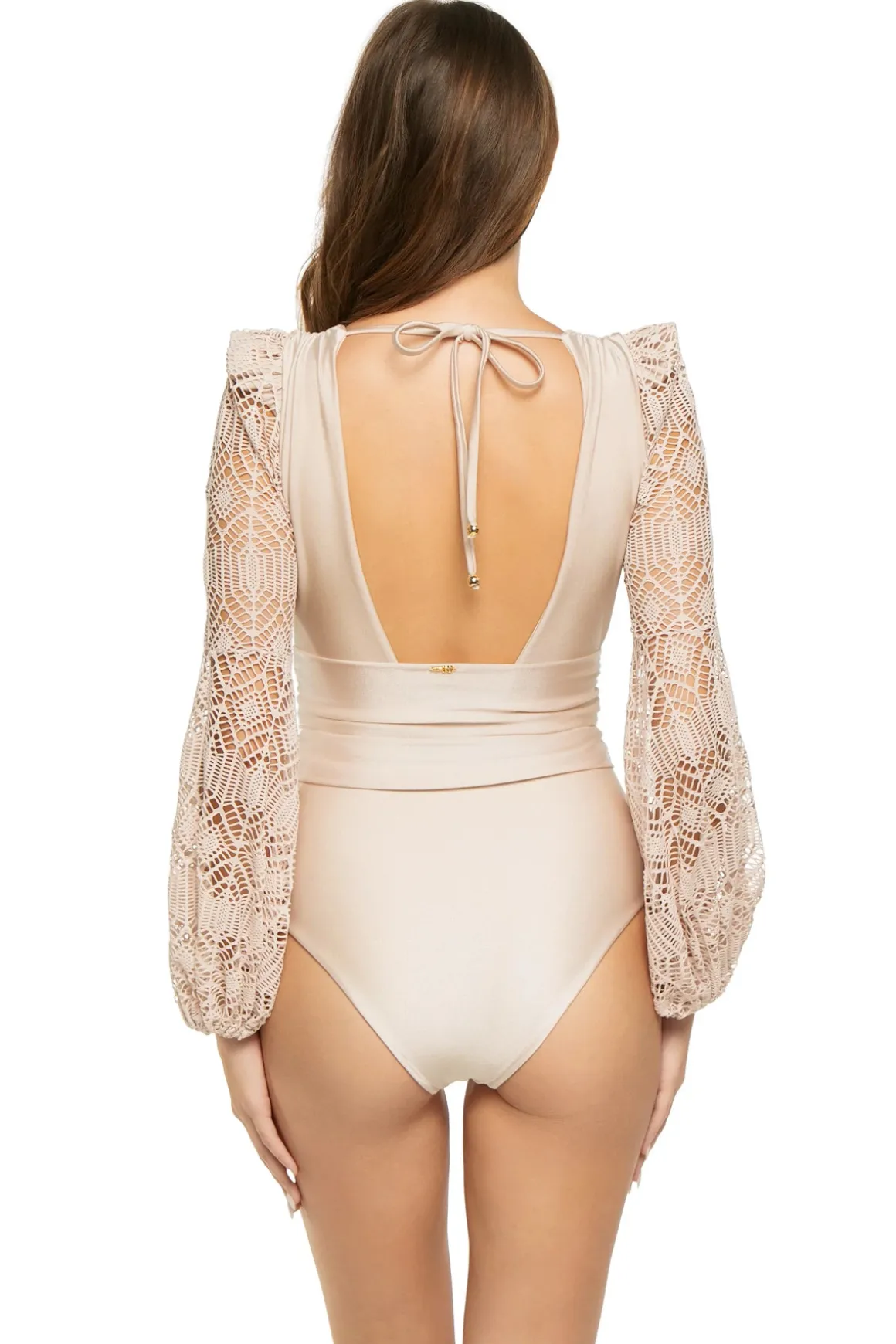 Seashell Plunge One Piece Swimsuit