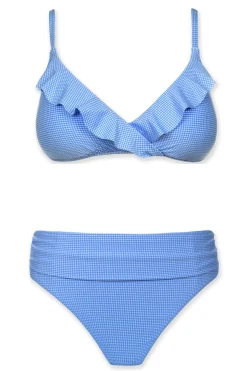 Shirred High Waist Bikini Bottom
