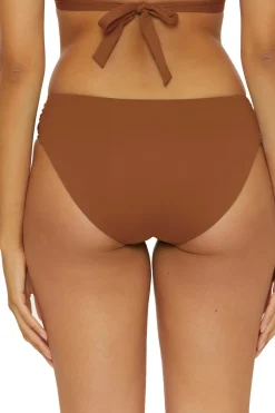Shirred Tab Side Hipster Bikini Bottom