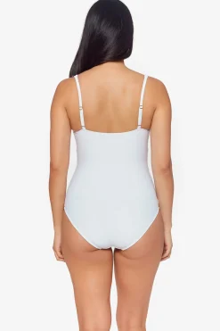 Shirred Underwire One Piece Swimsuit