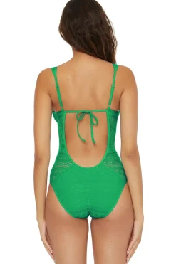 Show & Tell Plunge One Piece Swimsuit