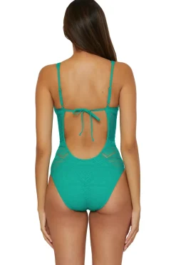 Show & Tell Plunge One Piece Swimsuit