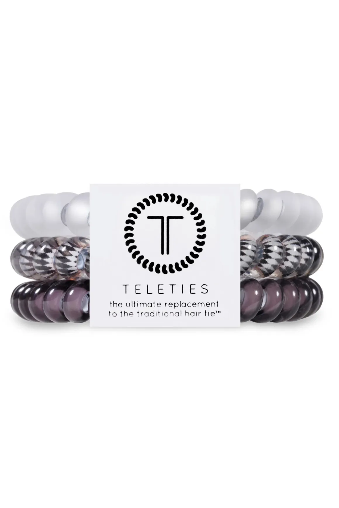 Silver Flames 3-Pack Hair Ties