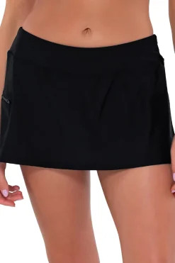 Sporty Swim Skirted Hipster Bikini Bottom