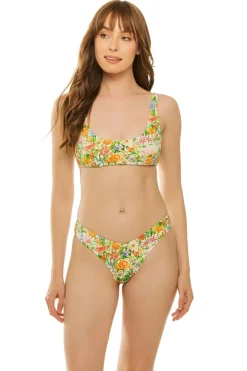 Spring Floral Bralette Bikini Top