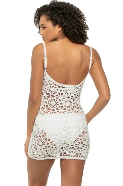 Sunshine Crochet Mini Cover Dress