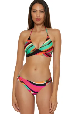 Swoop Reversible Banded Halter Bikini Top