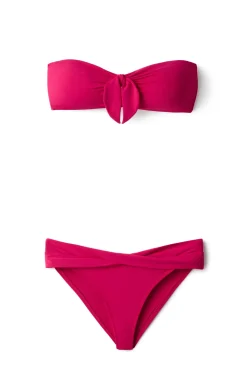 Tie Front Bandeau Bikini Top