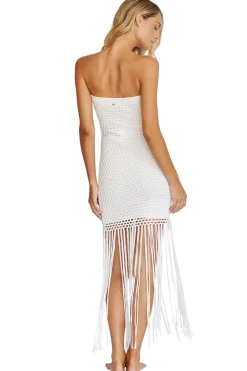 Vanessa Strapless Fringe Dress