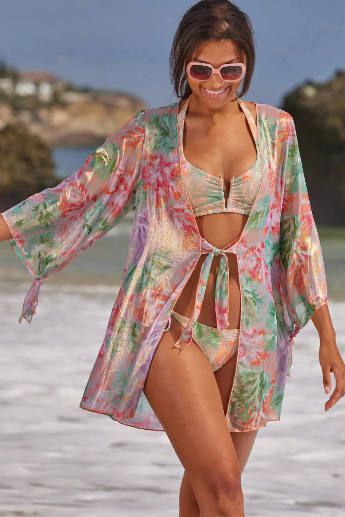 Viviana Halter Banded Bikini Top