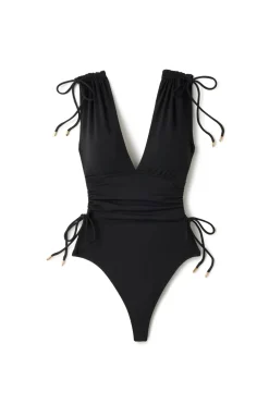 Wide Strap One Piece Swimsuit