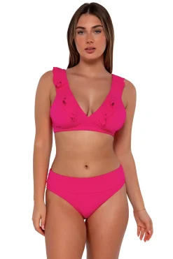 Willa Wireless Bralette Bikini Top (E-H Cup)